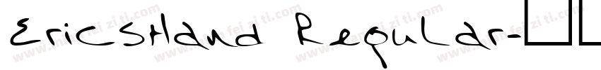 EricsHand Regular字体转换